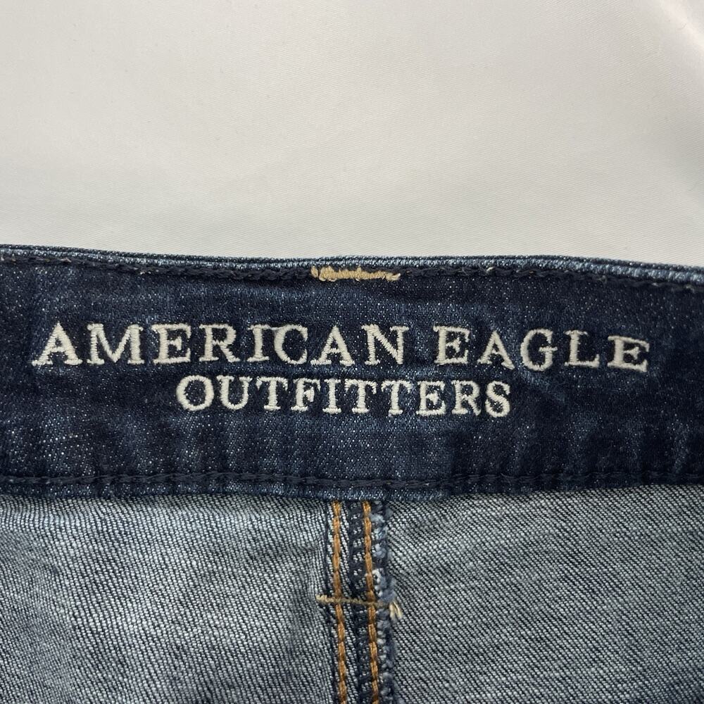 American Eagle Super Stretch Cut-off Jeans Shorts Women's Sz 2 - Picture 3 of 4